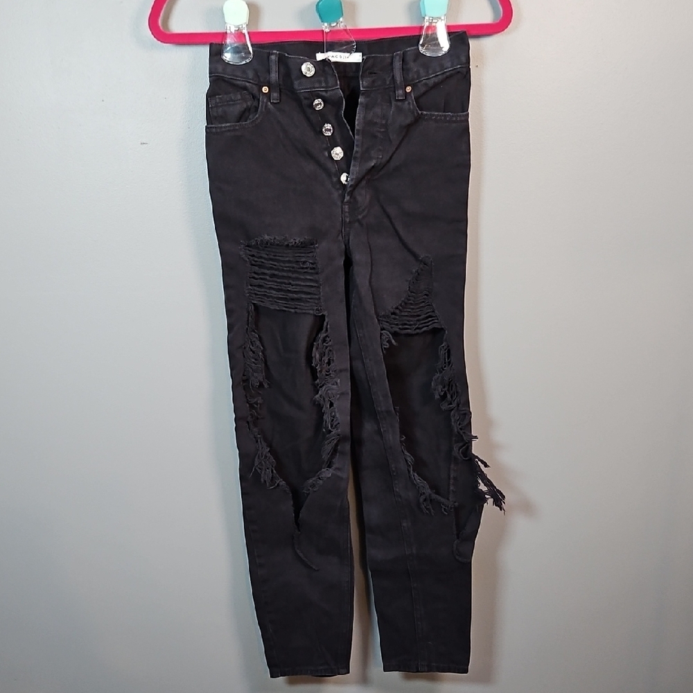 PacSun Black Ripped Skinny Jeans